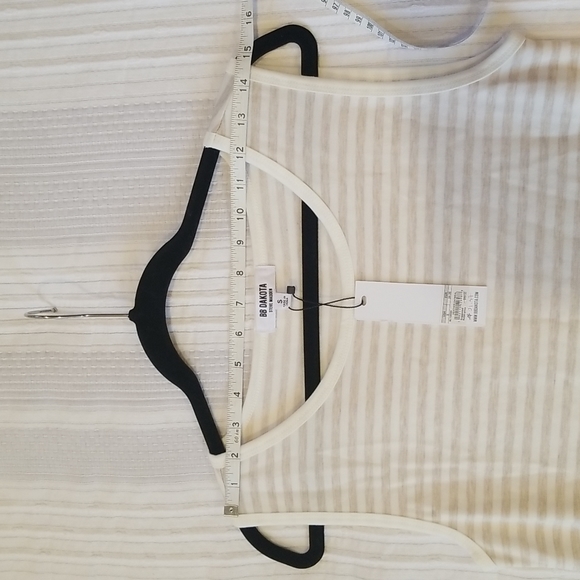 BB Dakota Longest Weekend Dress in Heather Grey Stripe Sleeveless size S - Picture 5 of 11